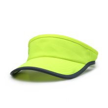 Green Fluo breathable hat sport fabric outdoor hat sun visor hat